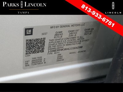 2018 Chevrolet Traverse 3LT