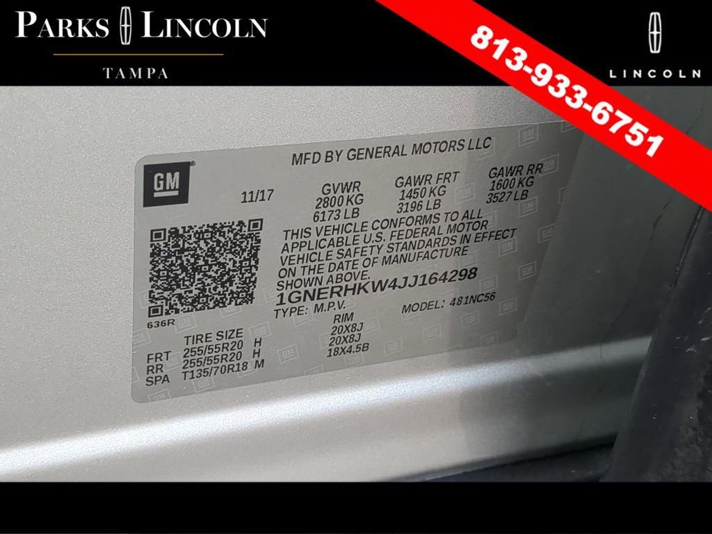 2018 Chevrolet Traverse 3LT