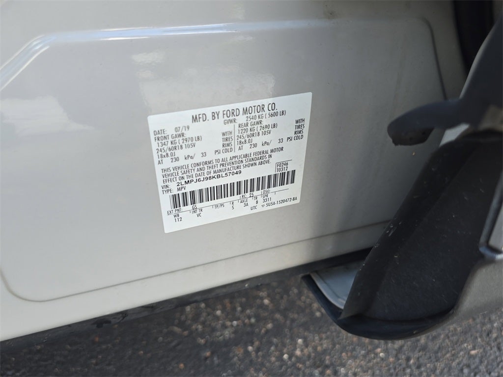 2019 Lincoln Nautilus Standard