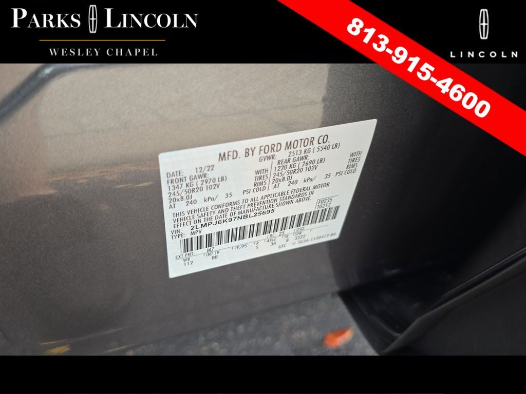 2022 Lincoln Nautilus Reserve