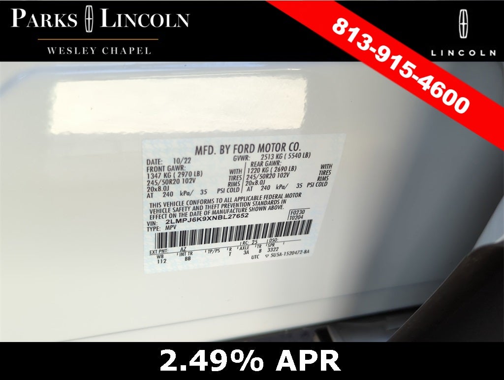 2022 Lincoln Nautilus Reserve