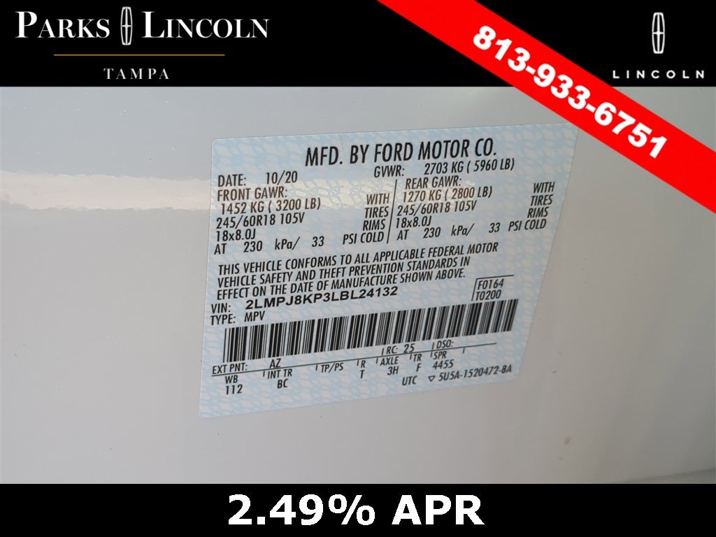 2020 Lincoln Nautilus Reserve