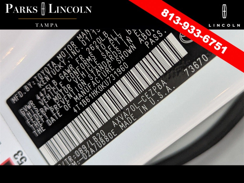 2019 Toyota Camry XSE