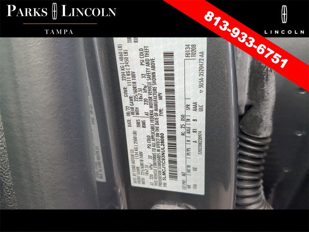 2022 Lincoln Corsair Standard