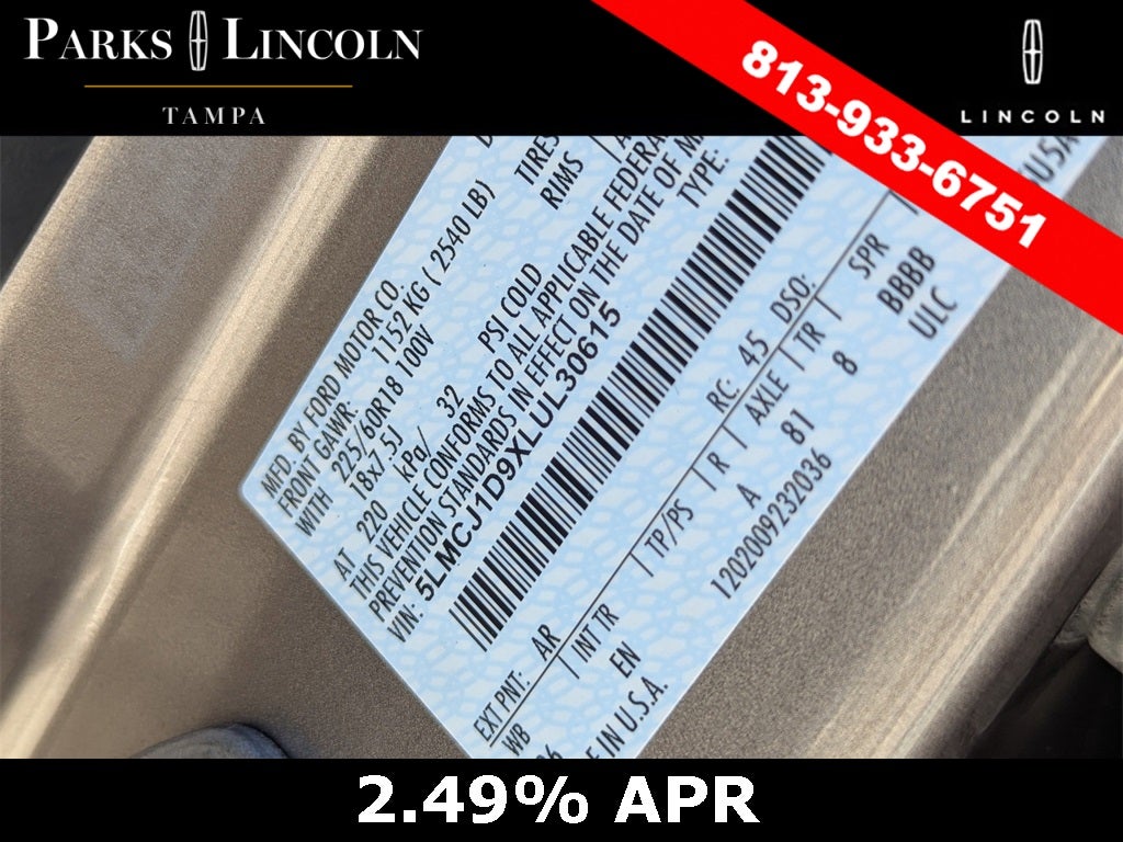 2020 Lincoln Corsair Standard