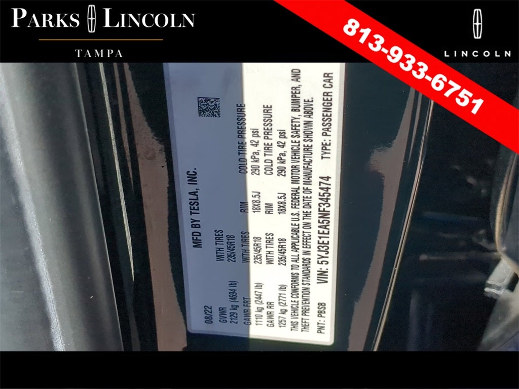 2022 Tesla Model 3 Base