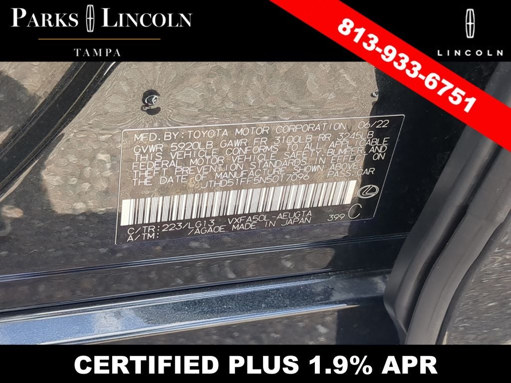 2022 Lexus LS 500 Base