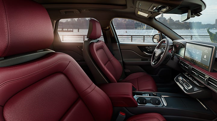 The available Perfect Position front seats in the 2024 Lincoln Corsair® SUV are shown. | Parks Lincoln of Tampa in Tampa FL