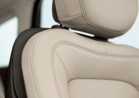 Fine craftsmanship is shown through a detailed image of front-seat stitching. | Parks Lincoln of Tampa in Tampa FL