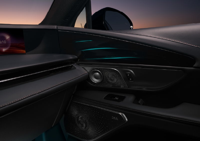 Selectable ambient lighting glows in the passenger door panel. | Parks Lincoln of Tampa in Tampa FL