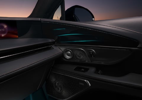 Selectable ambient lighting glows in the passenger door panel. | Parks Lincoln of Tampa in Tampa FL