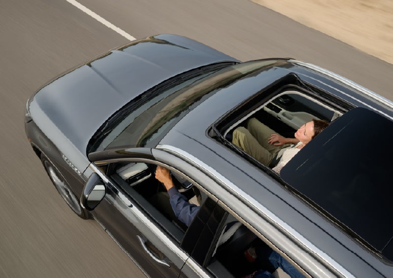 The available panoramic Vista Roof® of a 2027 Lincoln Aviator® SUV is open. | Parks Lincoln of Tampa in Tampa FL