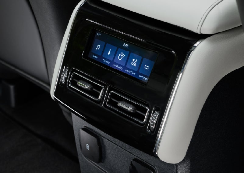 The second row touch screen displays audio and temperature control settings. | Parks Lincoln of Tampa in Tampa FL