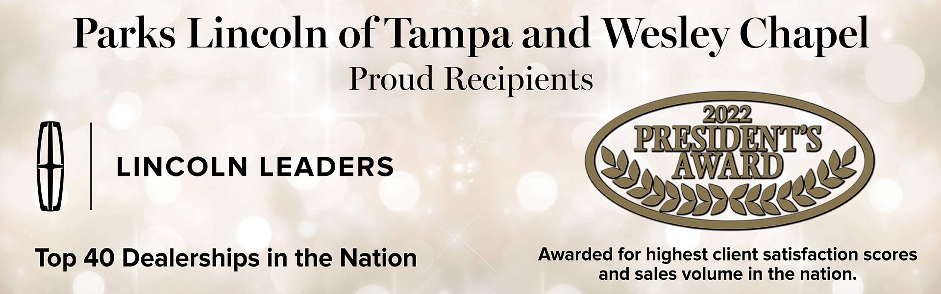 2021 Lincoln Motor Company’s Prestigious President’s Award